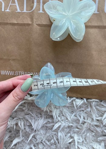 Lotus Mavi Çiçek Toka - Görsel 8