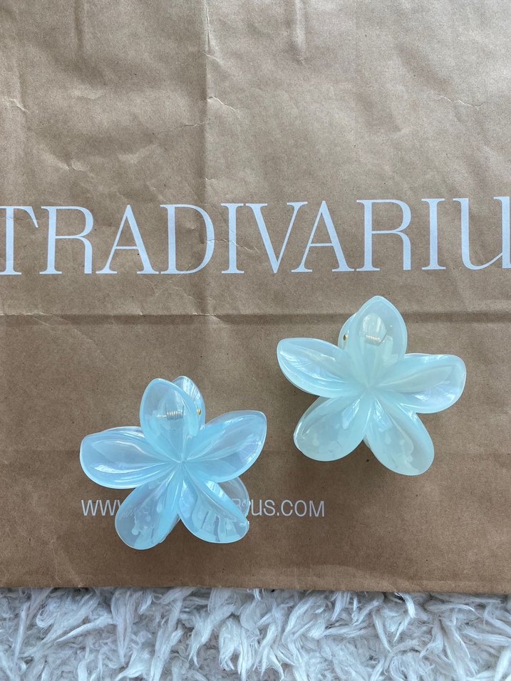 Lotus Mavi Çiçek Toka - Görsel 4