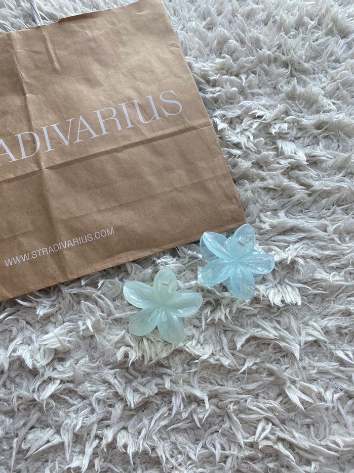 Lotus Mavi Çiçek Toka - Görsel 5