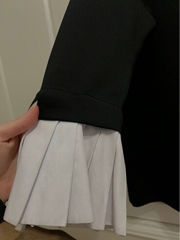 Zara Lavinia couture kolları pileli tunik