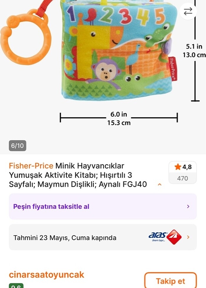 Fisher price aktivite kitabı - Görsel 2