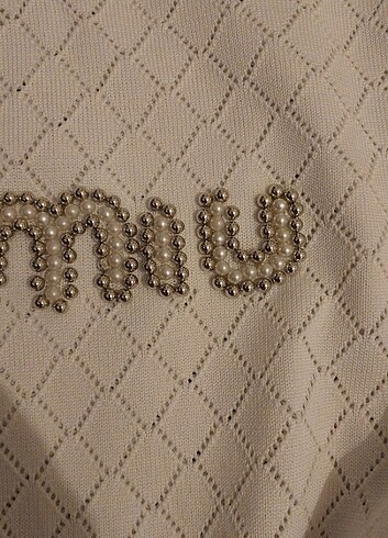 s Beden beyaz Renk Miu miu bluz 