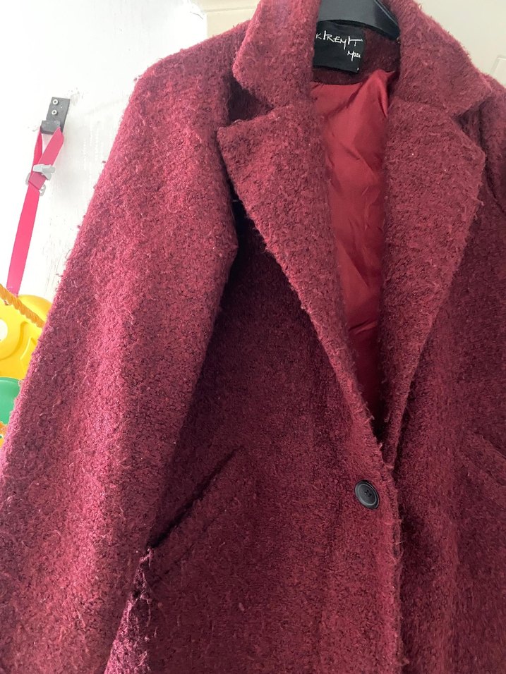 Bordo peluş Kaban - Görsel 5