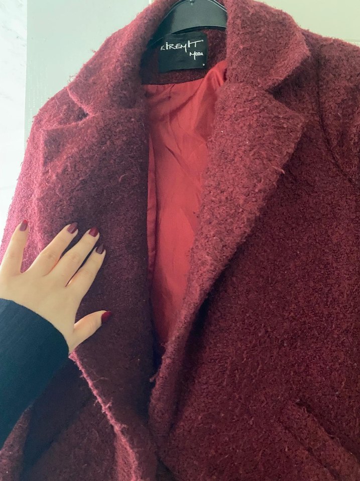 Bordo peluş Kaban - Görsel 4