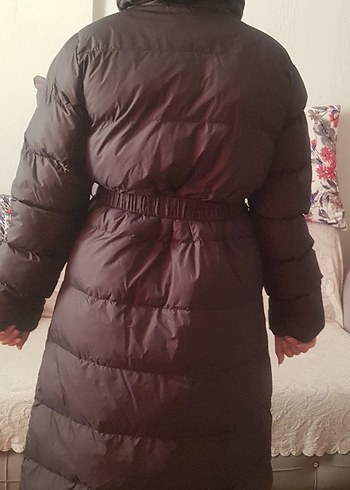 Uzun Kadın Kışlık Mont - Görsel 5