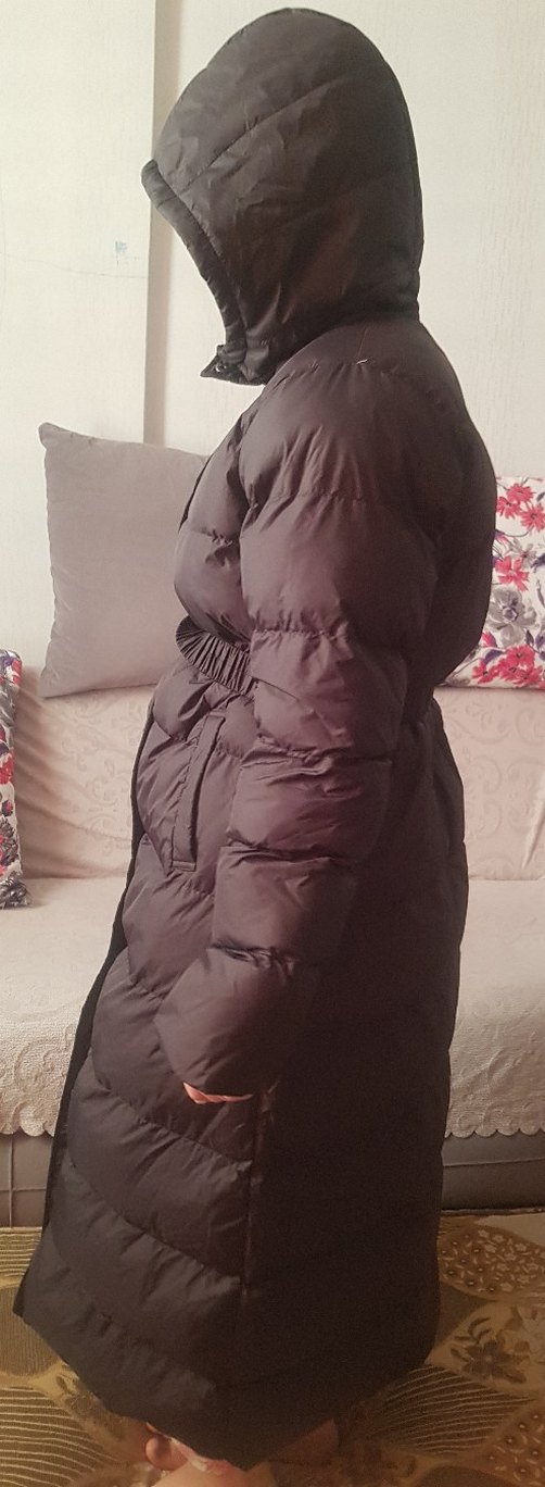 Uzun Kadın Kışlık Mont - Görsel 4