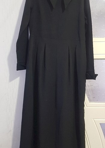 Siyah  Uzun Kollu Uzun Elbise - Görsel 8