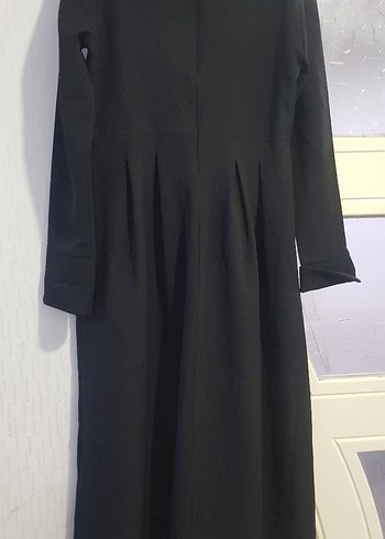 Siyah  Uzun Kollu Uzun Elbise - Görsel 6