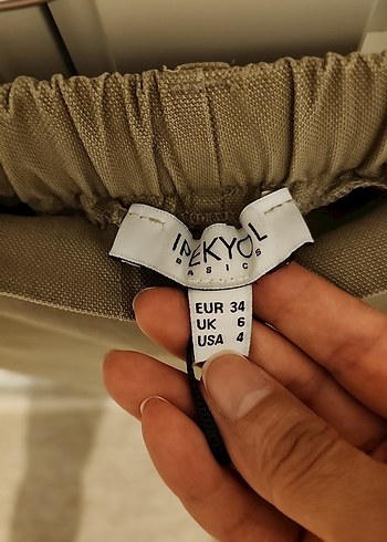 İpekyol Haki Kadın Kumaş Pantolon - Görsel 8