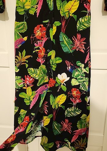 Mango Çiçek Desenli Uzun Elbise - Görsel 6