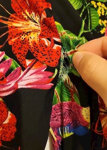 Mango Çiçek Desenli Uzun Elbise - Görsel 9