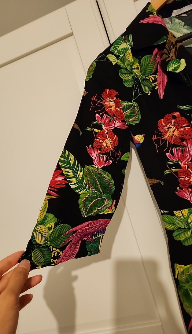 Mango Çiçek Desenli Uzun Elbise - Görsel 5