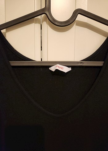 Penti Yünlü Siyah V Yaka Kadın Atlet - Görsel 4