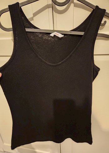 Penti Yünlü Siyah V Yaka Kadın Atlet - Görsel 2