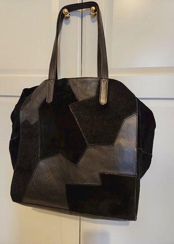 Zara Siyah Gerçek Deri Kadın Çanta - Görsel 2