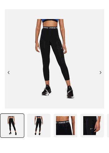 Nike Pro Siyah Spor Tayt - Görsel 7