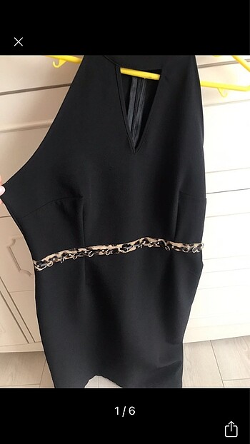 Sateen Siyah Elbise