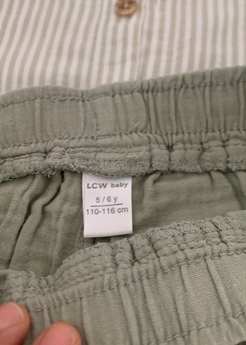 5 Yaş Beden Erkek çocuk Keten Gömlek ve Pantolon takımı