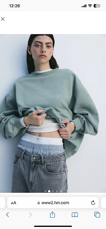 H&M HM OVERSIZE SWEATSHIRT