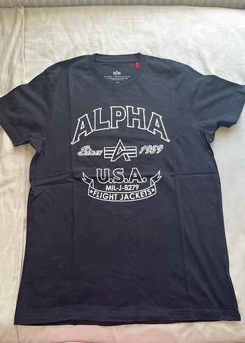 Alpha Industries Turuncu Baskılı Erkek Tişört - Görsel 5
