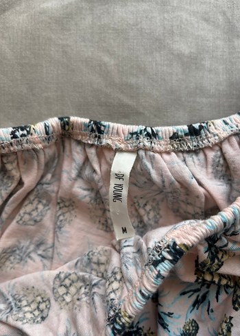 Kız Çocuk Pembe Ananas Desenli Bluz - Görsel 2