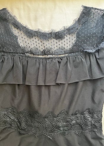 Uzun Kollu Siyah  Elbise - Görsel 2