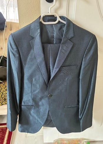 Gri Erkek Ofis Takımı, Normal Kesim, Düğmeli - Görsel 3