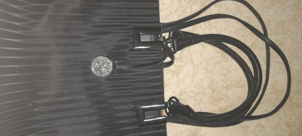 Gri Aksesuarli kol Çantası - Görsel 3