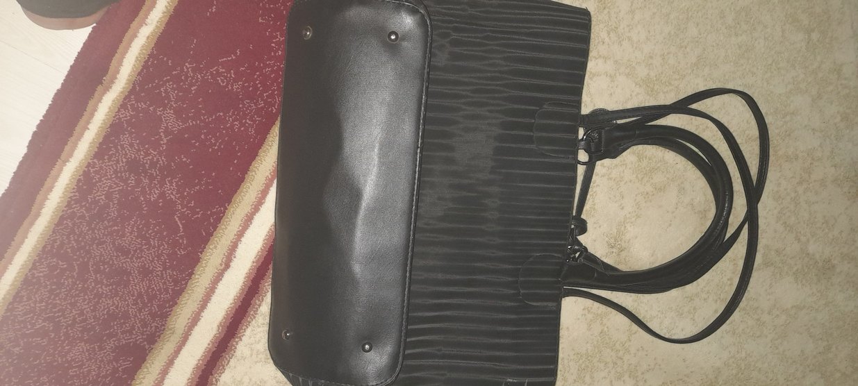 Gri Aksesuarli kol Çantası - Görsel 4