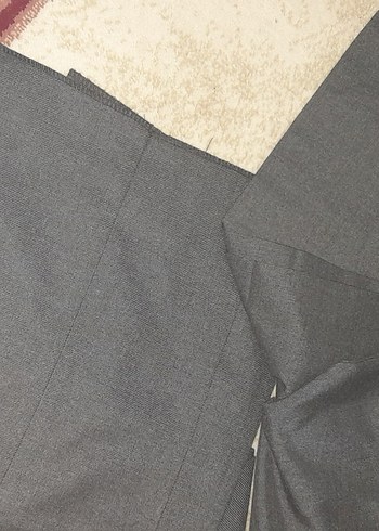 2 adet 50 beden gri Erkek Regular Fit Ofis Pantolonu - Görsel 2