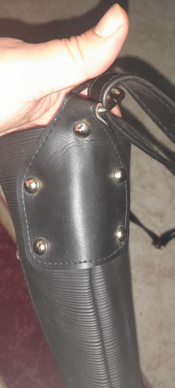 Siyah Deri Fermuarlı Kadın Çanta - Görsel 2