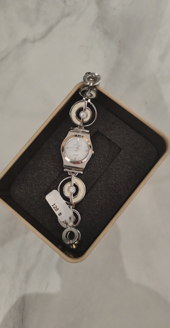 Klasik ve Şık Beyaz Kadın Saat - Görsel 2