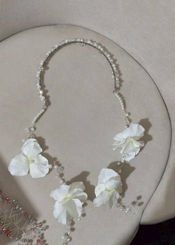 Boncuklu Çok Renkli Örgü Saç Aksesuarı - Görsel 5