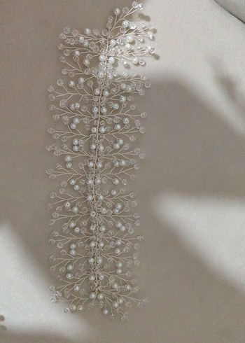 Boncuklu Çok Renkli Örgü Saç Aksesuarı - Görsel 4