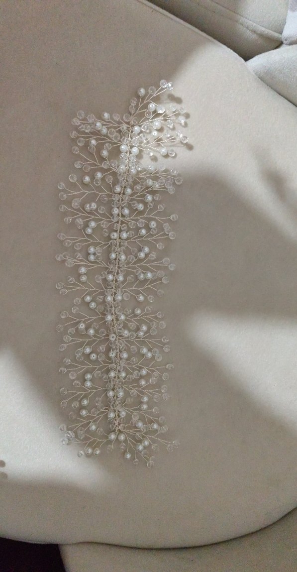 Boncuklu Çok Renkli Örgü Saç Aksesuarı - Görsel 4