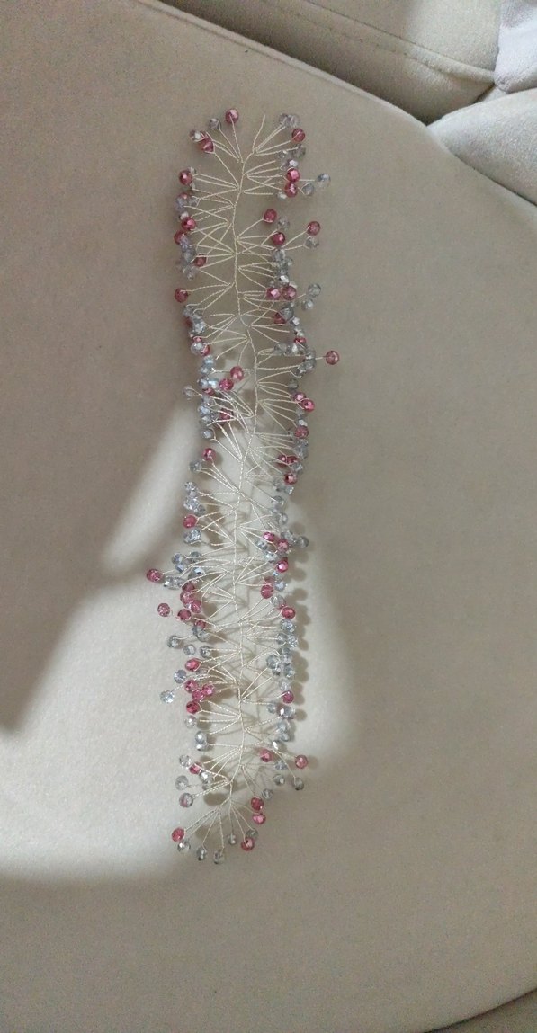 Boncuklu Çok Renkli Örgü Saç Aksesuarı - Görsel 2