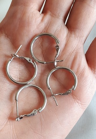 4 adet halka küpe