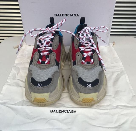 Balenciaga BALENCİAGA TRİPLES GRİ-MAVİ