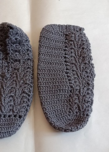 38 Beden yeşil Renk Çeyizlik El Örgüsü Patik