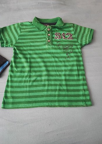 Armani Yeşil Çizgili Erkek Polo Tişört