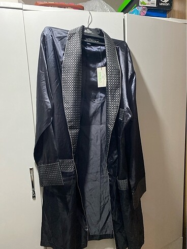 Erkek saten pijama ropdöşambır - Görsel 2