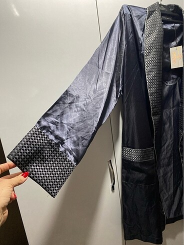 Erkek saten pijama ropdöşambır - Görsel 3