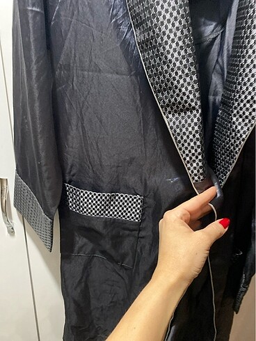 Erkek saten pijama ropdöşambır - Görsel 7