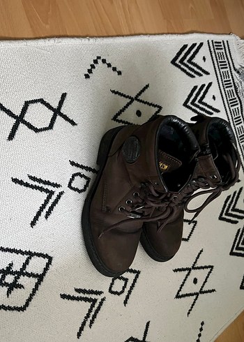 Kahverengi Süet Kadın Botları Blok Topuklu - Görsel 3