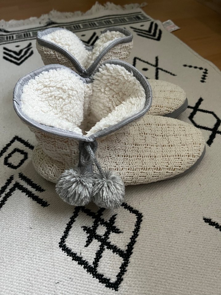 Bohem Örgü Ev Terliği - Görsel 2