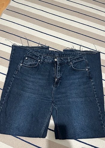 Lacivert Regular Fit Kadın Kot Pantolon - Görsel 4