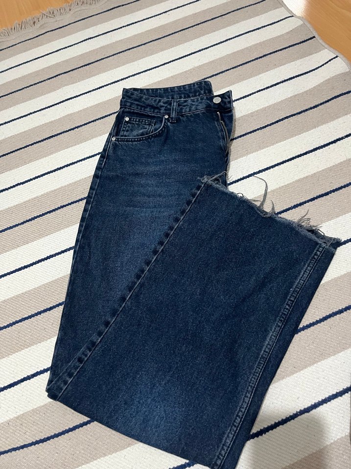 Lacivert Regular Fit Kadın Kot Pantolon - Görsel 3