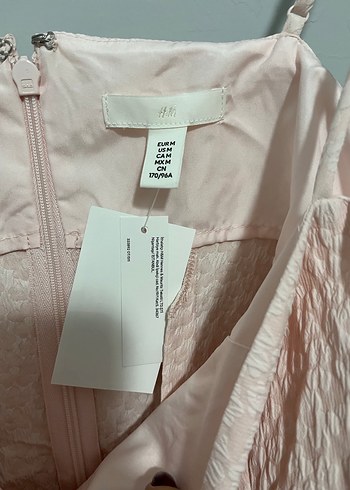 H&M Pembe Askılı Midi Elbise - Görsel 7