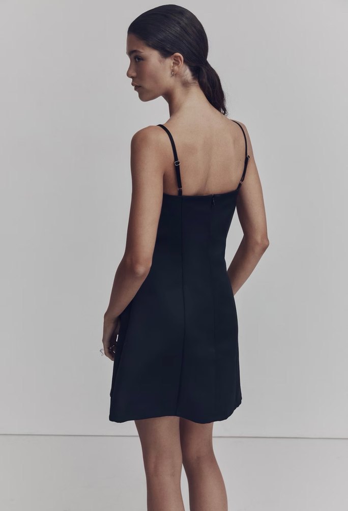 H&M Saten Elbise - Görsel 5