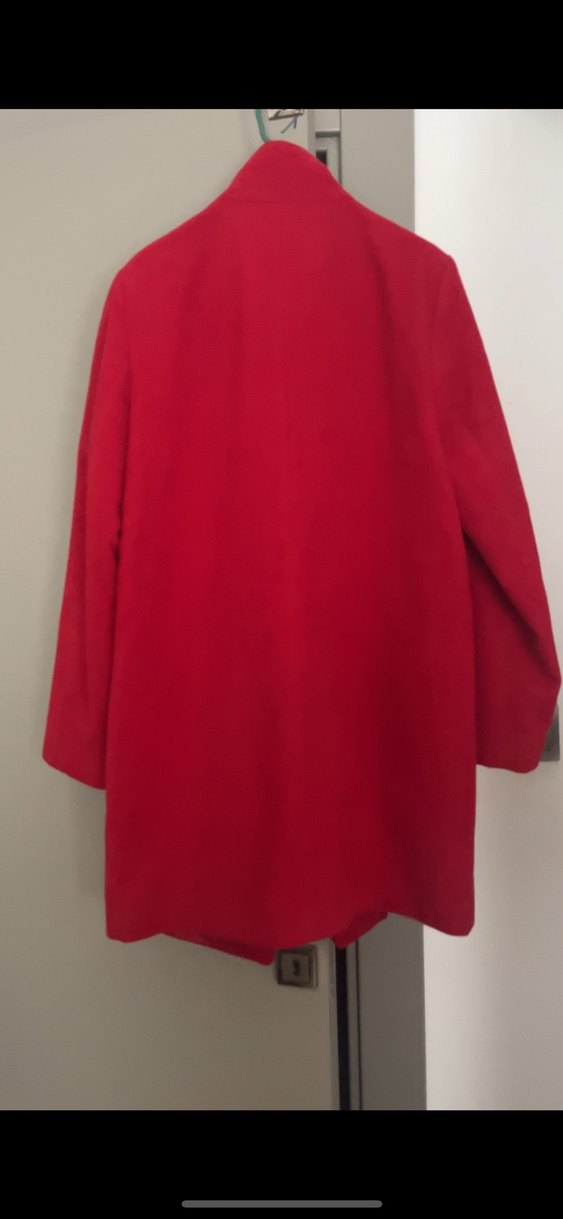 Koton Kırmızı Uzun Kaban - Görsel 2